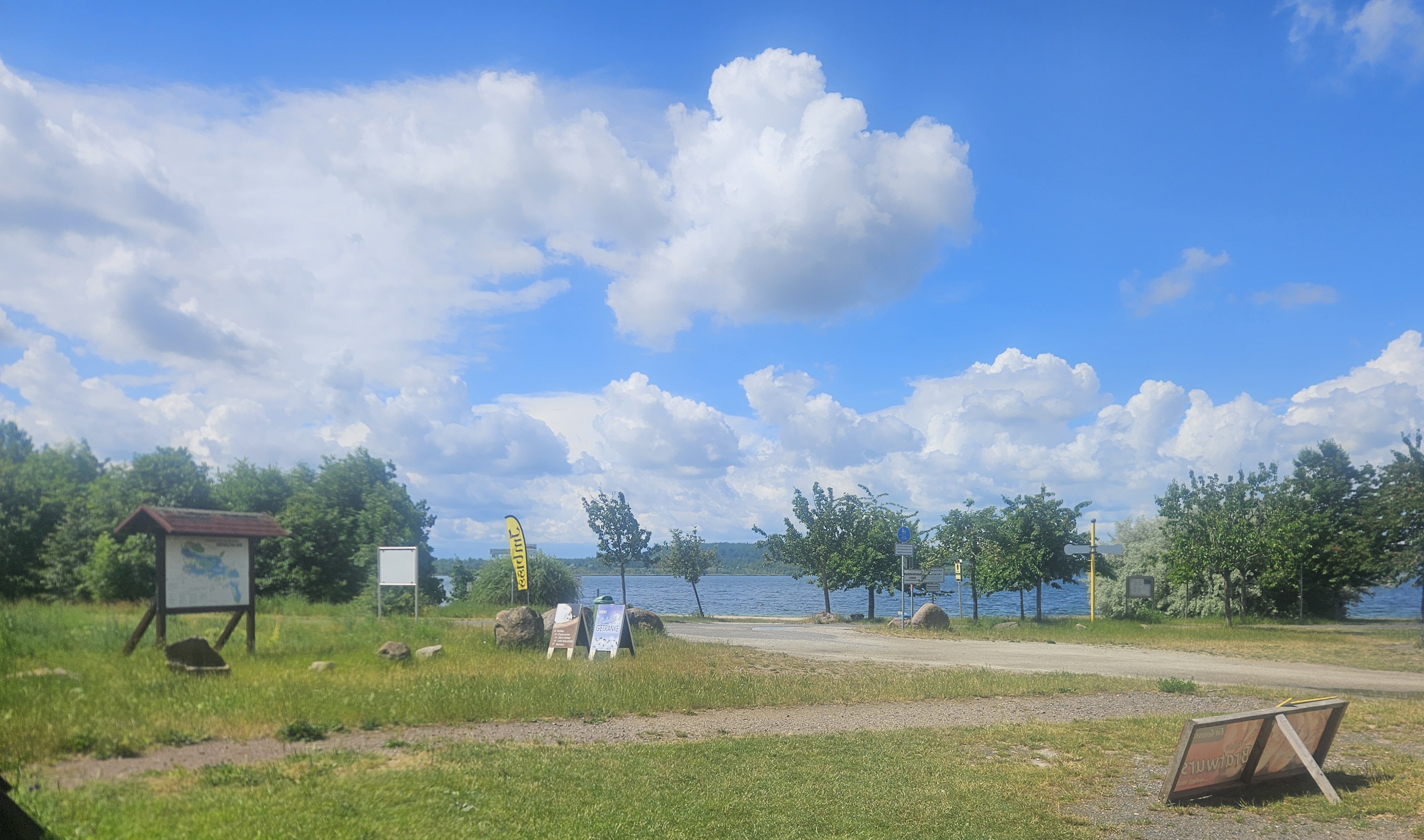 Foto vom Strand Geiseltalsee